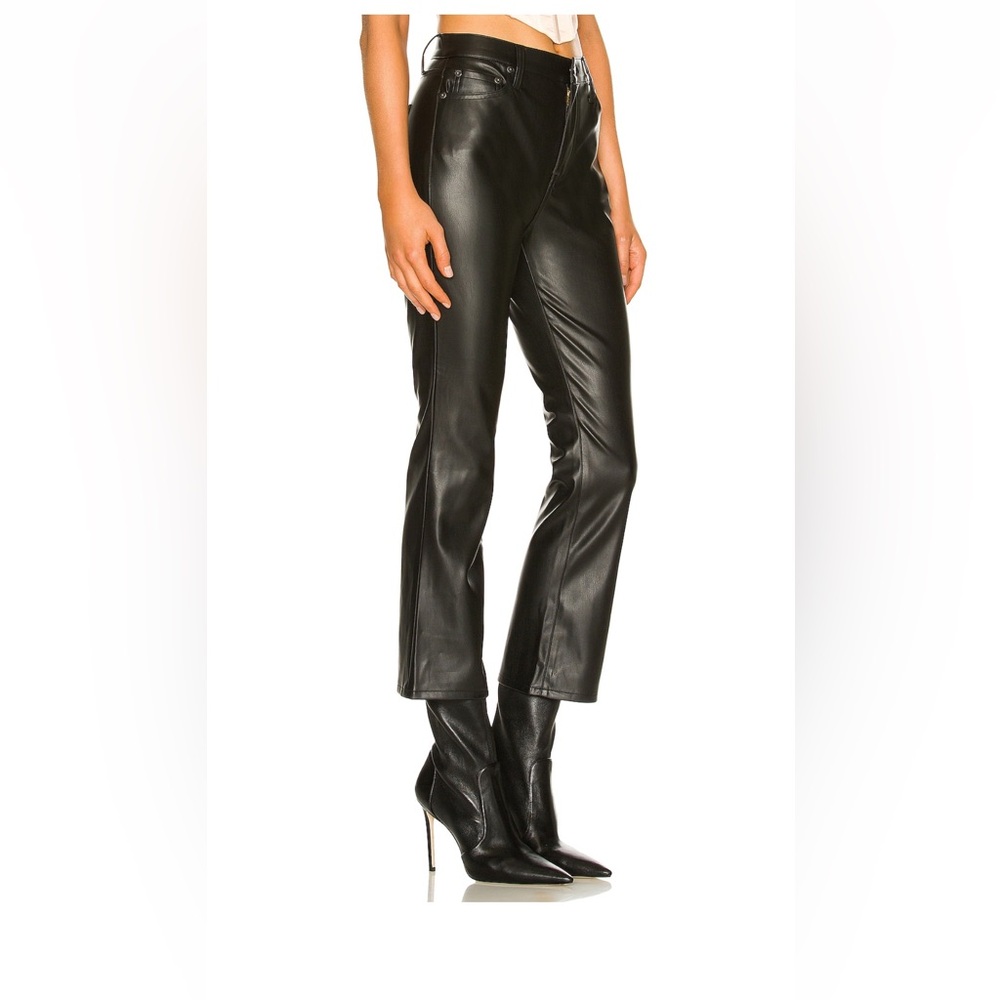 Lennon High Rise Cropped Boot Pant in Slate Black Size 27